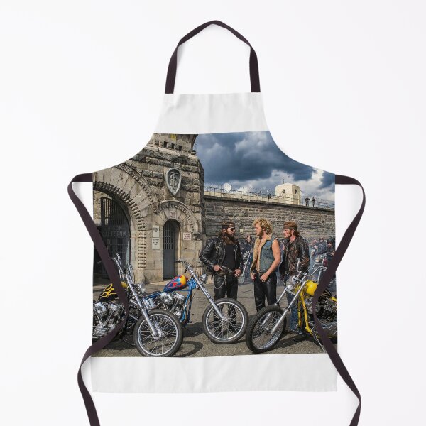Item preview, BIKERS AWAIT THE RELEASE OF A MEMBER FOLSOM PRISON CALIFORNIA 60S designed and sold by VERYOLDROAD BY AXTON BROWNING .