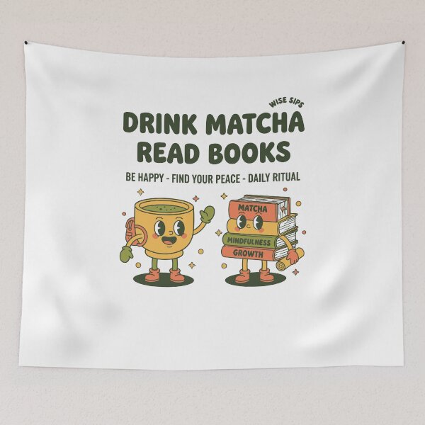 Item preview, Drink Matcha Read Books Matcha Tea Lover Reading designed and sold by LuminOrb.