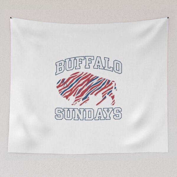 Item preview, Retro Buffalo Zebra Stripe Sunday Football designed and sold by PopPizzazz.