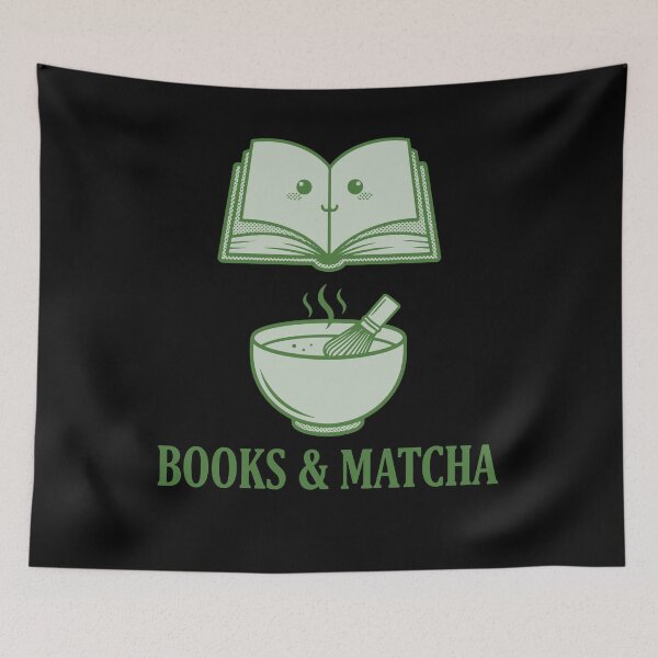 Item preview, Books And Matcha Matcha Lover Green Tea Funny designed and sold by LuminOrb.