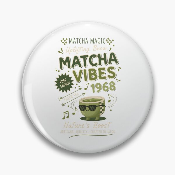 Item preview, Matcha Vibes 1968 Matcha Magic Uplifting Brew designed and sold by LuminOrb.