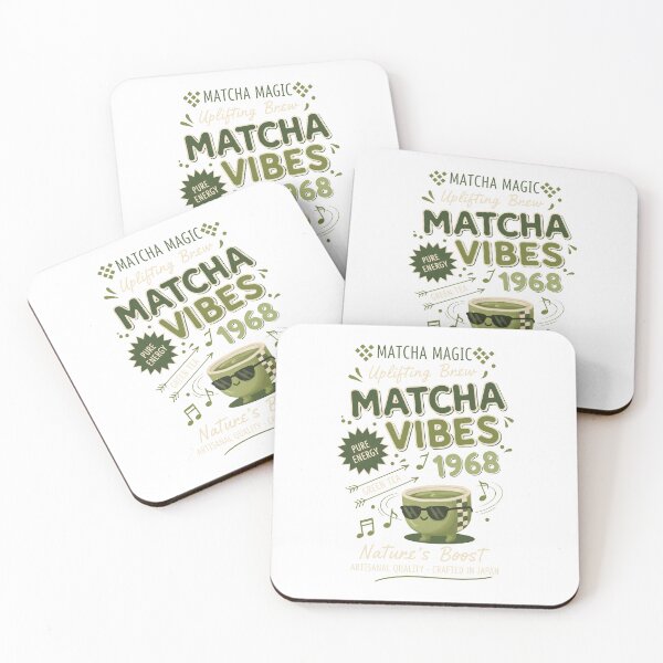 Item preview, Matcha Vibes 1968 Matcha Magic Uplifting Brew designed and sold by LuminOrb.