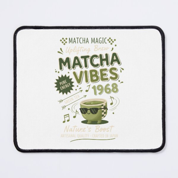 Item preview, Matcha Vibes 1968 Matcha Magic Uplifting Brew designed and sold by LuminOrb.