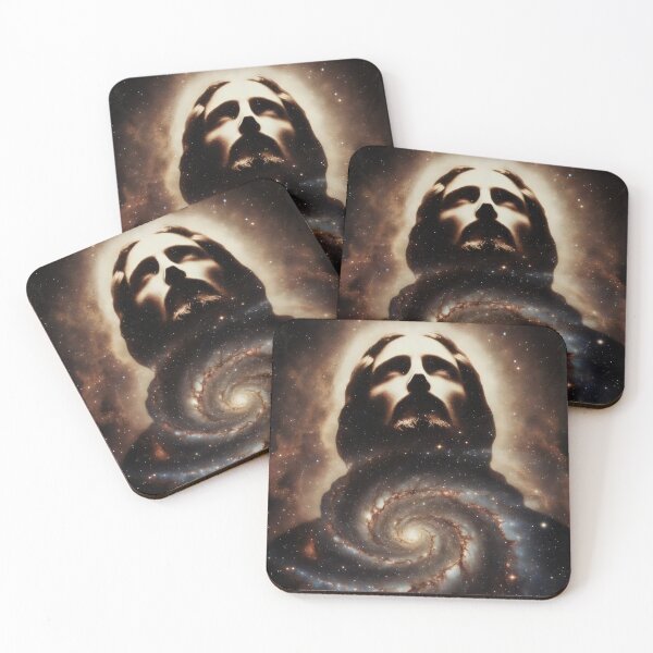 Item preview, Jesus Christ Galaxy Art, Christian, Cosmic Space Artwork designed and sold by stylishdzign.