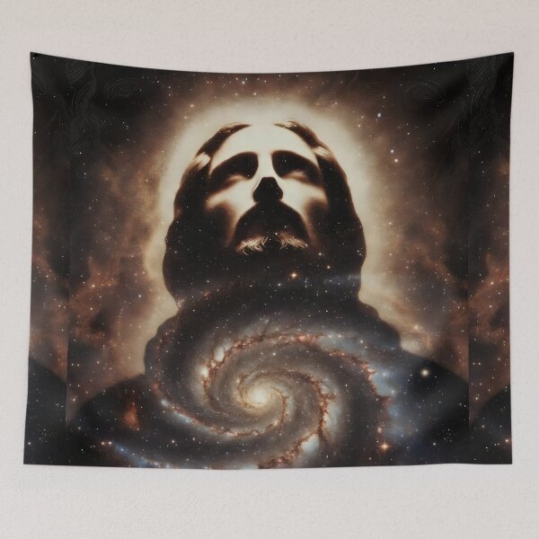 Item preview, Jesus Christ Galaxy Art, Christian, Cosmic Space Artwork designed and sold by stylishdzign.