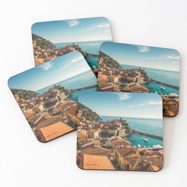 Item preview, Italy Coastal Village with Ocean View, Wall Art Print designed and sold by BlareBlare.