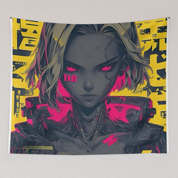 Item preview, Cyberpunk Android Anime Art designed and sold by Dyan4.