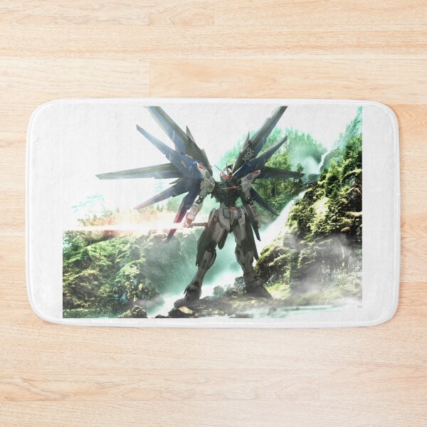 Item preview, full colour strike freedom gundam in forrest illustration digital art designed and sold by sabartgunpla.