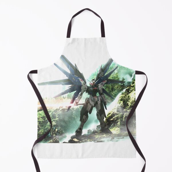 Item preview, full colour strike freedom gundam in forrest illustration digital art designed and sold by sabartgunpla.