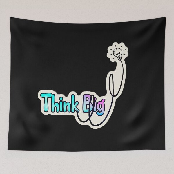 Item preview, Think Big - Minimalist Light Bulb Line Art designed and sold by RS-Globalist-.