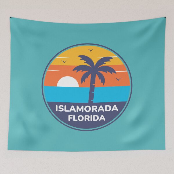 Item preview, Islamorada Florida - Retro Sunset Palm Tree designed and sold by Shape Snip Studio.