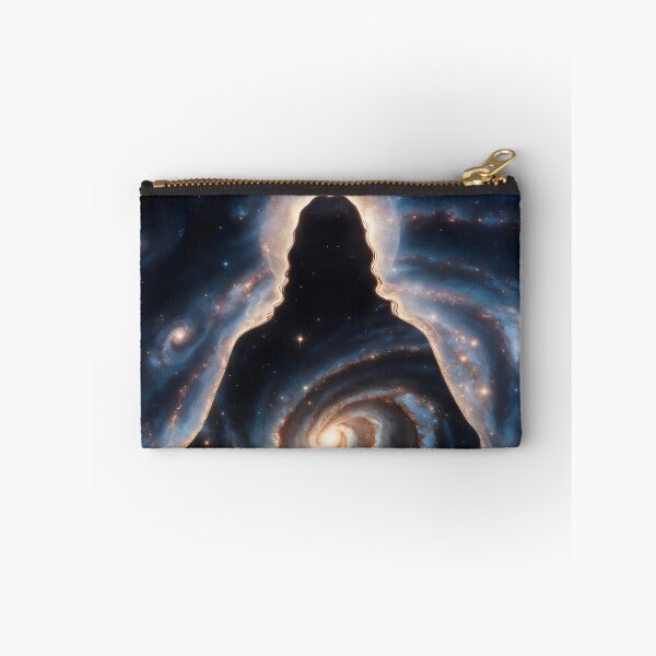 Item preview, Silhouette Jesus Christ Galaxy Art – Christian Surreal Cosmic Space Artwork designed and sold by stylishdzign.