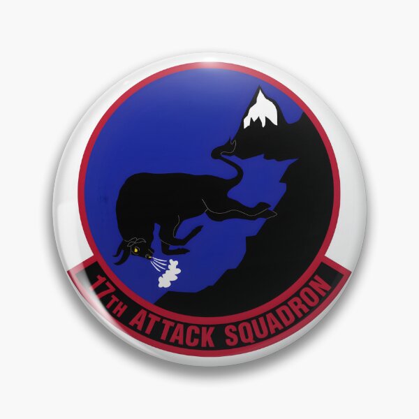 Item preview, 17th Attack Squadron Charging Bull Mountain Emblem designed and sold by CharlieDesings.