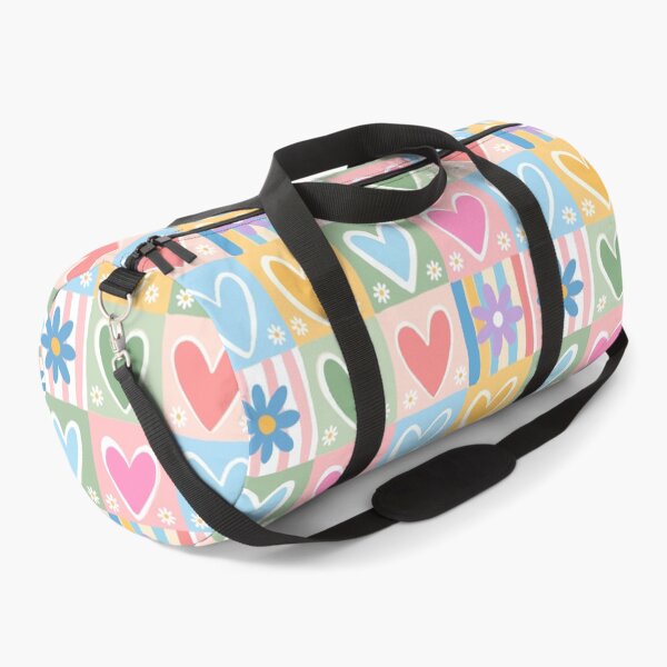 Item preview, Pastel Heart Daisy Seamless Patchwork Pattern Cute Valentine Love Wallpaper Background Romantic designed and sold by FRH Design ⭐⭐⭐⭐⭐.