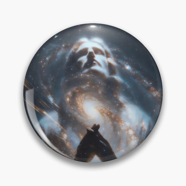 Item preview, Silhouette of Jesus Christ – Christian Surreal Space & Galaxy Art designed and sold by stylishdzign.