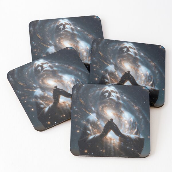 Item preview, Silhouette of Jesus Christ – Christian Surreal Space & Galaxy Art designed and sold by stylishdzign.