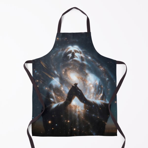 Item preview, Silhouette of Jesus Christ – Christian Surreal Space & Galaxy Art designed and sold by stylishdzign.