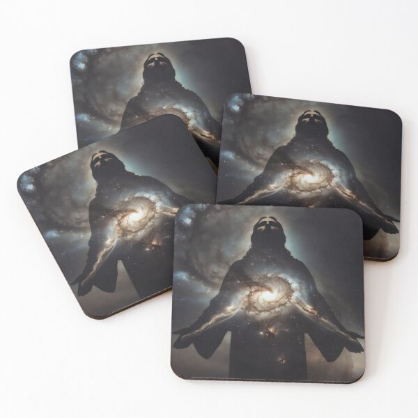Item preview, Silhouette of Jesus Christ – Christian Surreal Space & Galaxy Art designed and sold by stylishdzign.