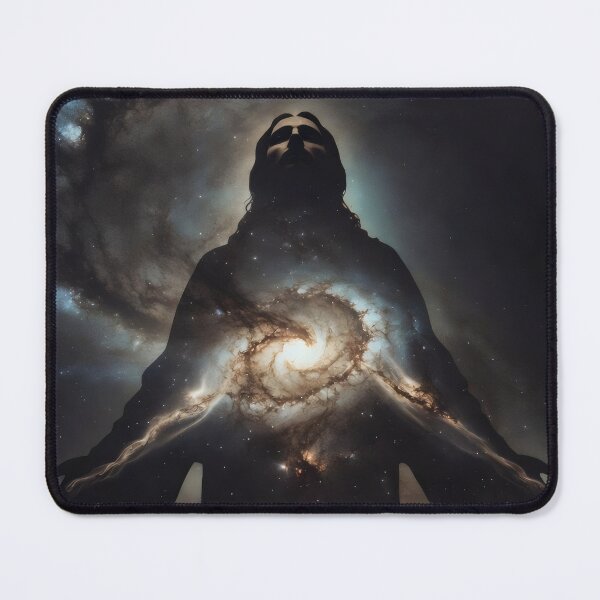 Item preview, Silhouette of Jesus Christ – Christian Surreal Space & Galaxy Art designed and sold by stylishdzign.
