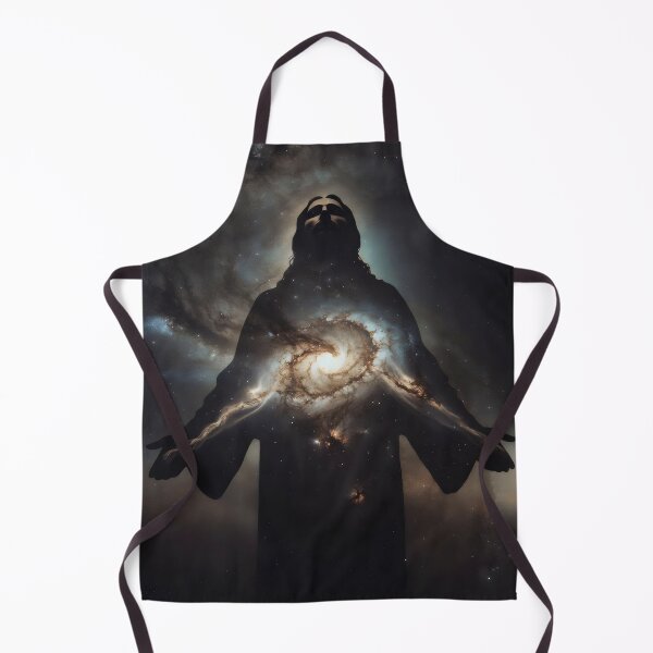 Item preview, Silhouette of Jesus Christ – Christian Surreal Space & Galaxy Art designed and sold by stylishdzign.
