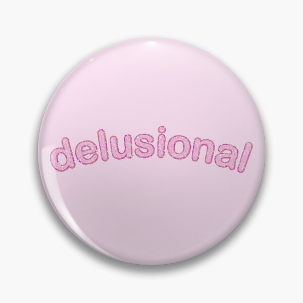 Item preview, pink cutesy girly girl sticker - delusional designed and sold by inainart.