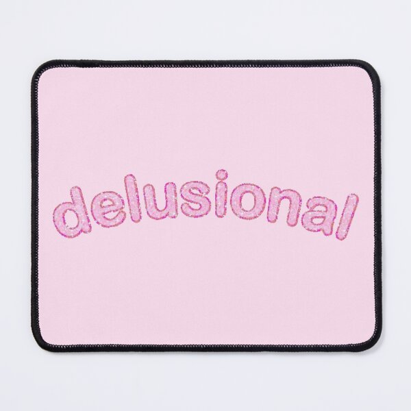Item preview, pink cutesy girly girl sticker - delusional designed and sold by inainart.