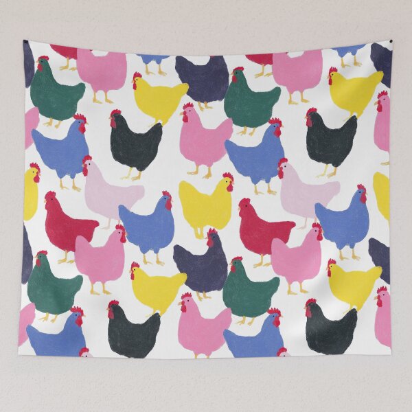 Item preview, Colorful hens of everyday joy designed and sold by Emily Waters.