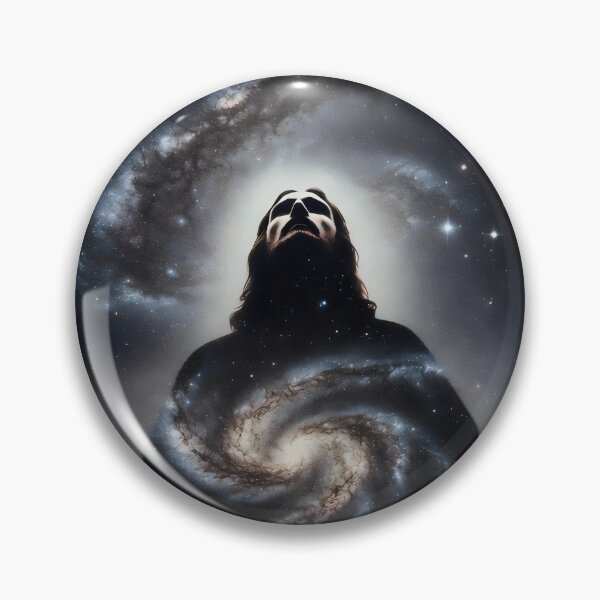 Item preview, Silhouette of Jesus Christ – Christian Surreal Space & Galaxy Art designed and sold by stylishdzign.