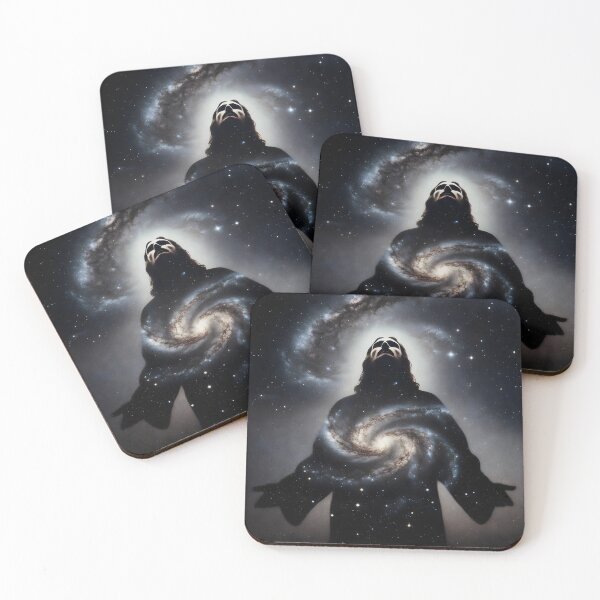 Item preview, Silhouette of Jesus Christ – Christian Surreal Space & Galaxy Art designed and sold by stylishdzign.