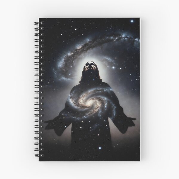 Item preview, Silhouette of Jesus Christ – Christian Surreal Space & Galaxy Art designed and sold by stylishdzign.