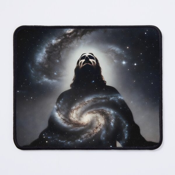 Item preview, Silhouette of Jesus Christ – Christian Surreal Space & Galaxy Art designed and sold by stylishdzign.