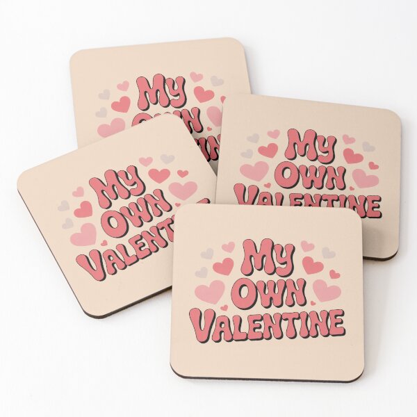 Item preview, My Own Valentine – Cute Pink Valentine’s Day Typography with Hearts designed and sold by ABLAT-CREATIONS.