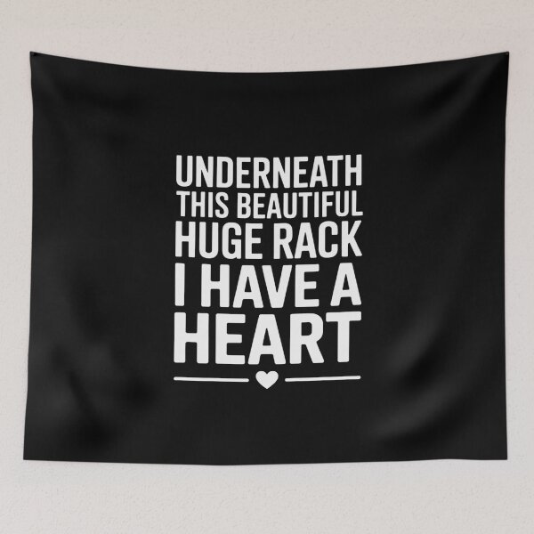 Item preview, Underneath This Beautiful Huge Rack I Have A Heart Classic T-Shirt designed and sold by PaulaArtworks.