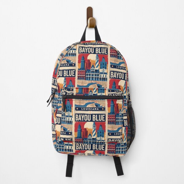 Item preview, Bayou Blue Louisiana 1950s USA Vintage Travel Tourism designed and sold by TravelersGems.