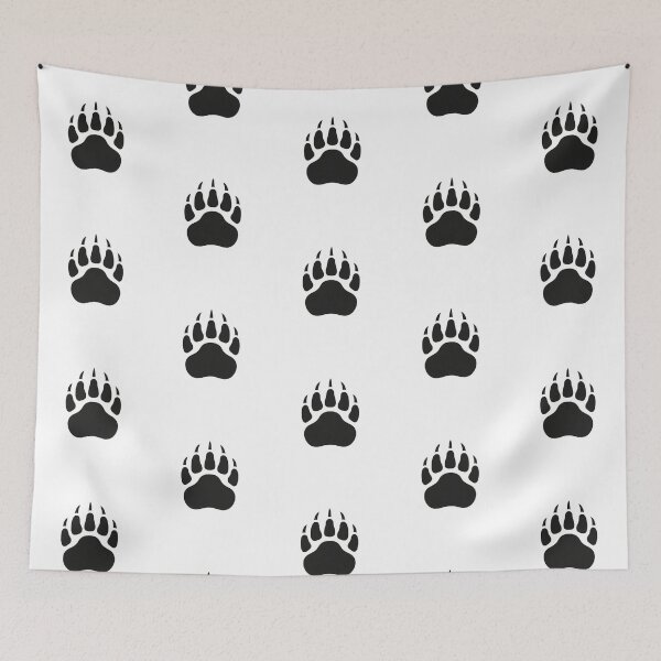 Item preview, BEAR Paw Pawprint in ink designed and sold by S-M-P-A.