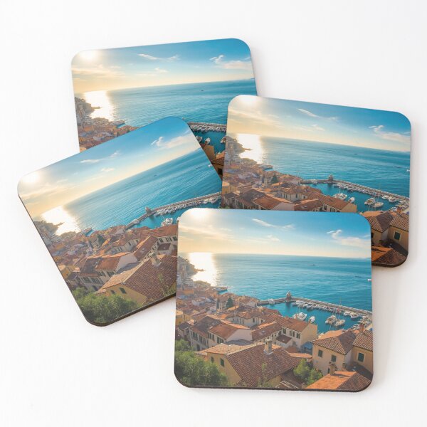 Item preview, Scenic Italy Ocean Horizon, Coastal Wall Art Print designed and sold by BlareBlare.