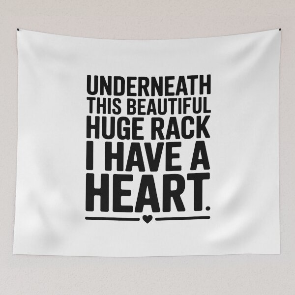 Item preview, Underneath This Beautiful Huge Rack I Have A Heart Classic T-Shirt designed and sold by PaulaArtworks.
