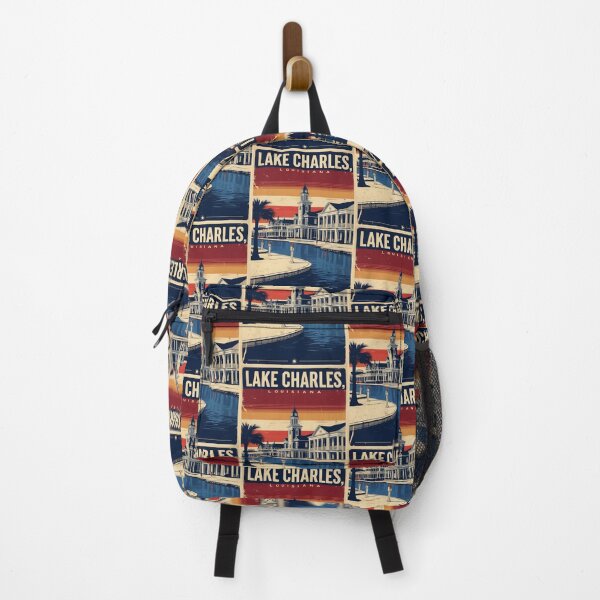 Item preview, Lake Charles Louisiana 1950s USA Vintage Travel Tourism designed and sold by TravelersGems.