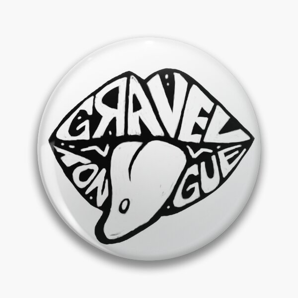 Aperçu de l'œuvre logo noir et blanc de la languette de gravier créée et vendue par MadiMoo.