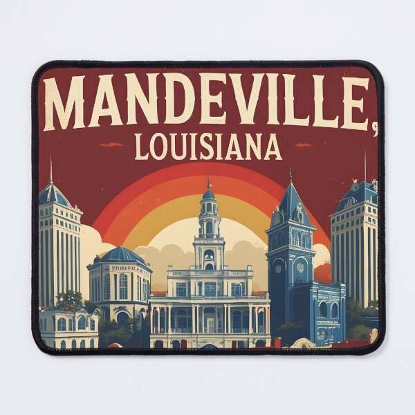 Item preview, Mandeville Louisiana 1950s USA Vintage Travel Tourism designed and sold by TravelersGems.