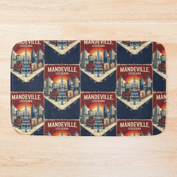 Item preview, Mandeville Louisiana 1950s USA Vintage Travel Tourism designed and sold by TravelersGems.