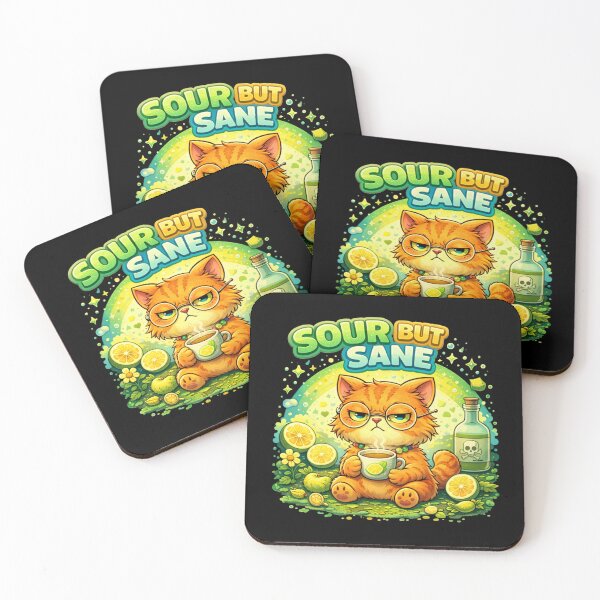 Item preview, Sour But Sane – Retro Grumpy Cat Citrus Aesthetic Shirt designed and sold by Tookiester.