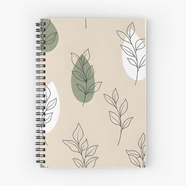 Item preview, Modern Botanical Line Art Pattern | Minimal Leaf Seamless Background | Neutral Aesthetic Nature Design designed and sold by TESHYS.