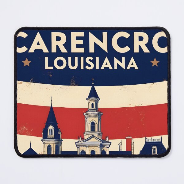 Item preview, Carencro Louisiana 1950s USA Vintage Travel Tourism designed and sold by TravelersGems.