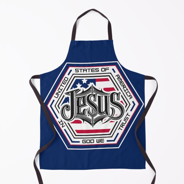 Item preview, Jesus Patriotic Hexagon Emblem – In God We Trust American Flag Christian Design designed and sold by GFamilyC.