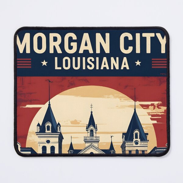 Item preview, Morgan City Louisiana 1950s USA Vintage Travel Tourism designed and sold by TravelersGems.