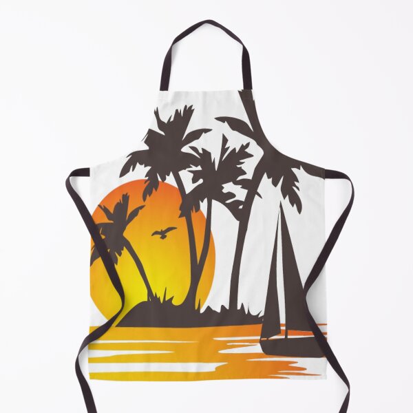 Item preview, Tropical Sunset Silhouette. designed and sold by mostafacasper12.