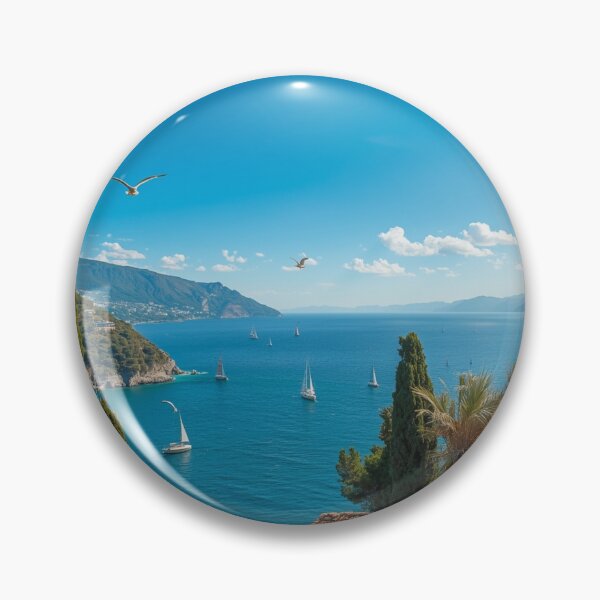 Artikelvorschau, Italy Mediterranean Sea Landscape, Travel Inspired Wall Decor entworfen und verkauft von BlareBlare.