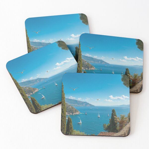 Item preview, Italy Mediterranean Sea Landscape, Travel Inspired Wall Decor designed and sold by BlareBlare.