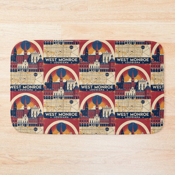 Item preview, West Monroe Louisiana 1950s USA Vintage Travel Tourism designed and sold by TravelersGems.